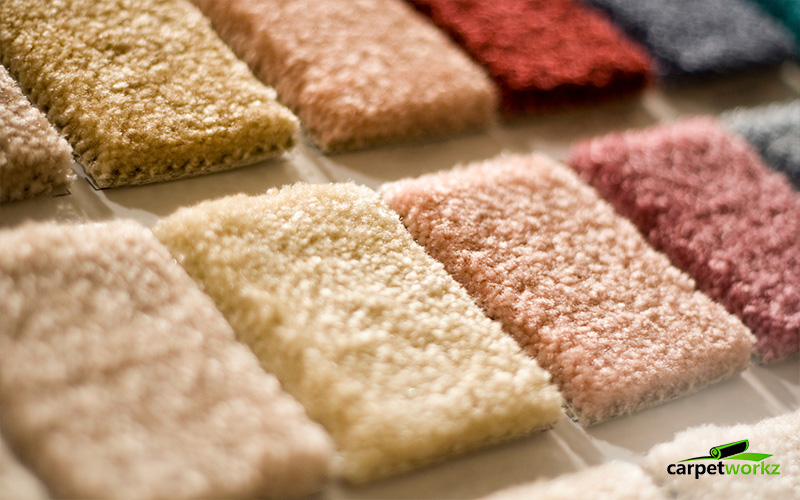 Carpet colour samples