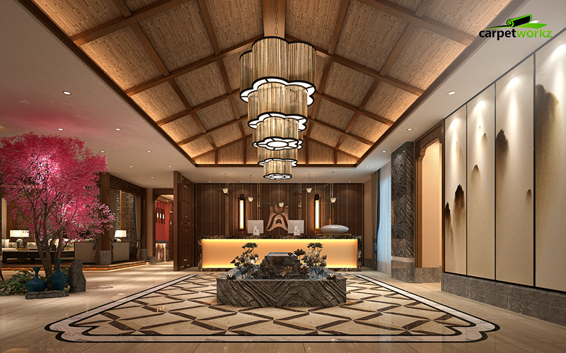 luxury hotel lobby